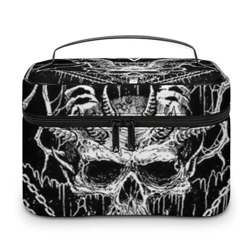 Qjjinxior Kosmetiktasche, Hamster-Make-up-Tasche, Leder, Reise-Kulturbeutel für Damen, Satanisch., 25x18x15cm Qjjinxior Kosmetiktasche, Hamster-Make-up-Tasche, Leder, Reise-Kulturbeutel für Damen, Satanisch., 25x18x15cm von Qjjinxior