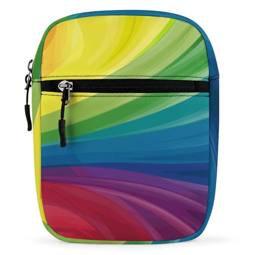 Qjjinxior Umhängetasche, Cartoon-Fuchs-Crossbody-Tasche, Mehrzwecktasche, kleine Umhängetasche für Arbeit, Business, Reisen, Bunter Regenbogen, Einheitsgröße Qjjinxior Umhängetasche, Cartoon-Fuchs-Crossbody-Tasche, Mehrzwecktasche, kleine Umhängetasche für Arbeit, Business, Reisen, Bunter Regenbogen, Einheitsgröße von Qjjinxior