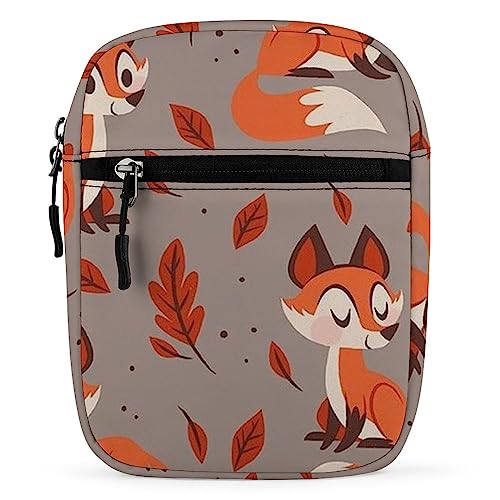 Qjjinxior Umhängetasche, Cartoon-Fuchs-Crossbody-Tasche, Mehrzwecktasche, kleine Umhängetasche für Arbeit, Business, Reisen, Cartoon Fox, Einheitsgröße Qjjinxior Umhängetasche, Cartoon-Fuchs-Crossbody-Tasche, Mehrzwecktasche, kleine Umhängetasche für Arbeit, Business, Reisen, Cartoon Fox, Einheitsgröße von Qjjinxior