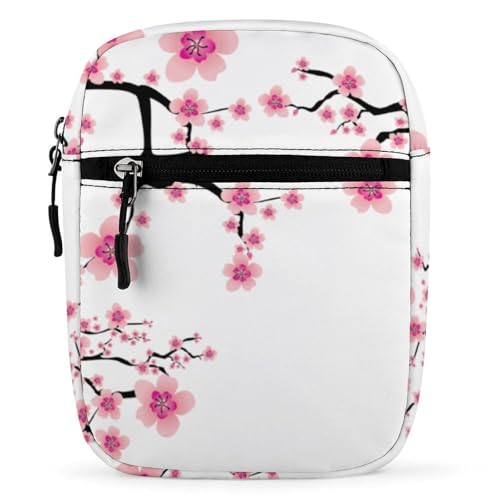 Qjjinxior Umhängetasche, Igel, Umhängetasche, Mehrzwecktasche, kleine Umhängetasche für Arbeit, Business, Reisen, Plum Blossom, Einheitsgröße von Qjjinxior