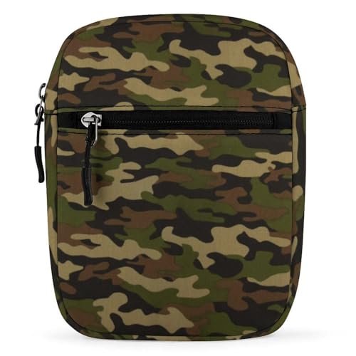 Qjjinxior Umhängetasche, Motiv: Katze, Totenkopf, Hexenbrett, schwarz, Gothic, Umhängetasche, Mehrzwecktasche, kleine Umhängetasche für Arbeit, Business, Reisen, Armee Camouflage, Einheitsgröße von Qjjinxior