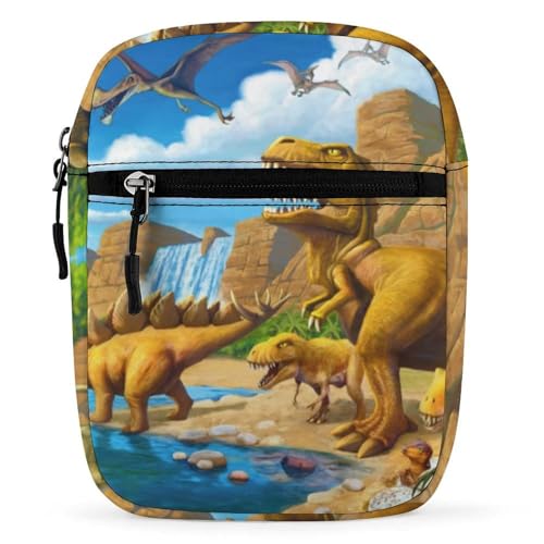 Qjjinxior Umhängetasche, Motiv: Katze, Totenkopf, Hexenbrett, schwarz, Gothic, Umhängetasche, Mehrzwecktasche, kleine Umhängetasche für Arbeit, Business, Reisen, Dinosaurier-Karnivoros, Einheitsgröße von Qjjinxior