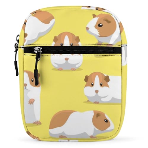 Qjjinxior Umhängetasche, Musik-Klaviertasten, Crossbody-Tasche, Mehrzwecktasche, kleine Umhängetasche für Arbeit, Business, Reisen, Cartoon Meerschweinchen, Einheitsgröße Qjjinxior Umhängetasche, Musik-Klaviertasten, Crossbody-Tasche, Mehrzwecktasche, kleine Umhängetasche für Arbeit, Business, Reisen, Cartoon Meerschweinchen, Einheitsgröße von Qjjinxior