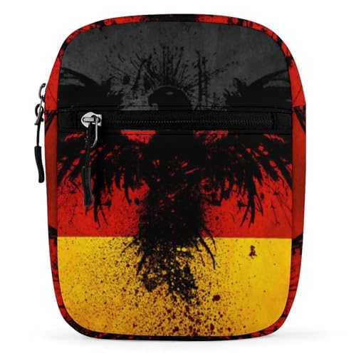 Qjjinxior Umhängetasche, Regenbogen-Dinosaurier-Crossbody-Tasche, Mehrzwecktasche, kleine Umhängetasche für Arbeit, Business, Reisen, Deutschland Flagge Adler, Einheitsgröße Qjjinxior Umhängetasche, Regenbogen-Dinosaurier-Crossbody-Tasche, Mehrzwecktasche, kleine Umhängetasche für Arbeit, Business, Reisen, Deutschland Flagge Adler, Einheitsgröße von Qjjinxior