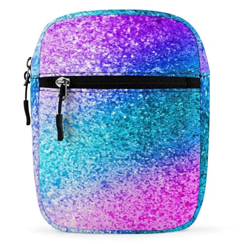 Qjjinxior Umhängetasche, niedlicher Frosch, Umhängetasche, Mehrzwecktasche, kleine Umhängetasche für Arbeit, Business, Reisen, Glitzer-Pailletten., Einheitsgröße von Qjjinxior