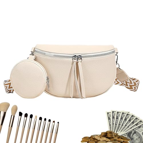 Qkbuza Damenschultertasche,Unterwegsrucksack - Verstellbare Damen Umhängetasche Für Arbeit Festivals Freizeit Reisen Schule von Qkbuza