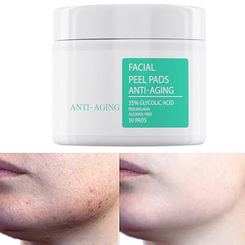 Qkbuza Peeling Pads Für Das Gesicht | Tücher Für Ein Strahlendes Gesicht | Erneuernde Aufhellende Reinigungspads Für Frauen Beauty Glanzlose Poren Entfernung - Damen Beauty Reise Pflege von Qkbuza