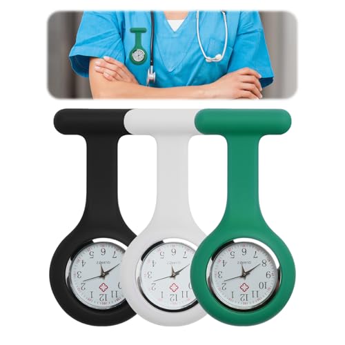 Krankenschwesteruhr, Krankenschwesteruhr, Brosche, Silikon-Krankenschwester-Taschenuhr mit Brosche, Infektionskontrolle, Taschenuhr mit Anstecknadel für Gesundheitswesen, Krankenschwestern, Industrie, Krankenschwesteruhr, Krankenschwesteruhr, Brosche, Silikon-Krankenschwester-Taschenuhr mit Brosche, Infektionskontrolle, Taschenuhr mit Anstecknadel für Gesundheitswesen, Krankenschwestern, Industrie, von Qkhcable