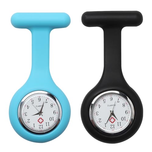 Qkhcable Taschenuhr Krankenschwestern Silikon Fob Watch Brosche Infektionskontrolle Design Taschenuhr mit Pin für Gesundheitswesen Krankenschwestern Ärzte Sanitäter Mitarbeiter Brosche Digital, blau Qkhcable Taschenuhr Krankenschwestern Silikon Fob Watch Brosche Infektionskontrolle Design Taschenuhr mit Pin für Gesundheitswesen Krankenschwestern Ärzte Sanitäter Mitarbeiter Brosche Digital, blau von Qkhcable