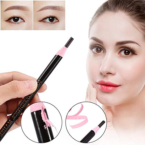 Qkiss 12 Stück/Set Langanhaltendes Wasserfestes Augenbrauenstifte Eyebrow Tattoo Pencil Stereotype Augenbrauen Tätowierungs Stifte Schönheits Kosmetik (Kaffee) von Qkiss