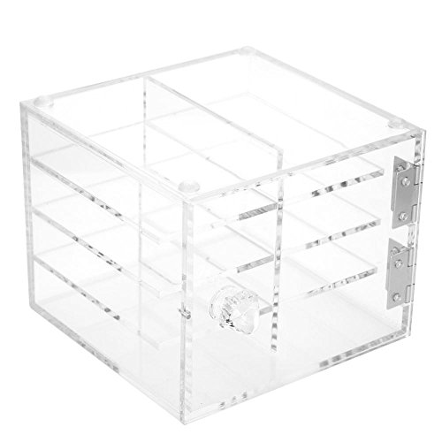 Qkiss 8 Schichten Wimpern Aufbewahrungsbox, Falsche Wimpern Organizer Werkzeug Display Box, Wimpernverlängerung Pfropfen Werkzeuge Wimpern Kleber Palettenhalter von Qkiss