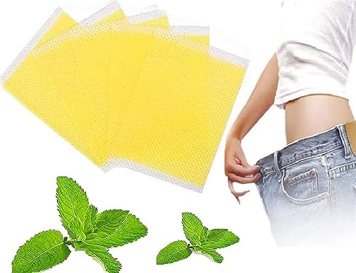 10/30Pcs Natural Herbal Abdomen Waist Japanese Mint Patches, Belly Tighten Stickers, Collagen Essence Tightening Patch, Restore & Firm Tightening Patch. (10pcs) von Qklovni