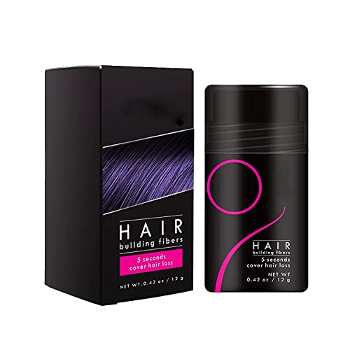 2022 Fluff Up Secret Hair Fiber Powder, Waterproof Hair Building Fibers Spray Pump, 5 Seconds Cover Up Long Lasting, Hair Thickener & Topper for Any Color Hair (Black) von Qklovni