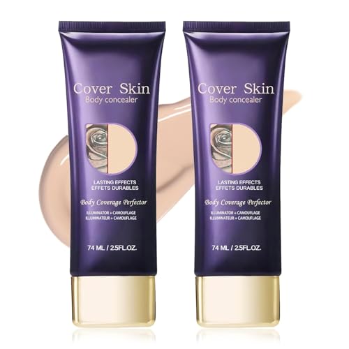 All Over Complexion Perfector, Body Coverage Perfector, Tattoo Foundation Cover Up, Tattoo Cover Up Makeup Waterproof, Body Perfector Skin Coverage, Transfer-Resistant, Long Last. (2pcs, 12cm) von Qklovni