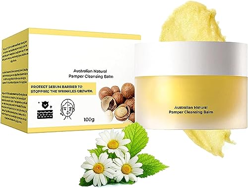 Australian Natural Face Cleansing Balm Makeup Remover Cleansing Balm for All Skin, Removes Waterproof Makeup, Blackheads, Sebum, Mild Cleansing, 100g. (1pcs) von Qklovni