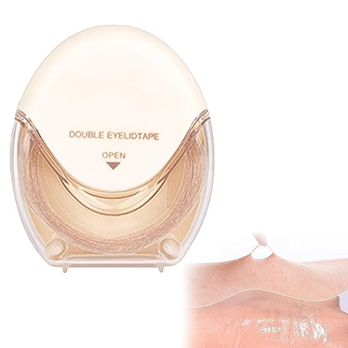 Glue-Free Invisible Double Eyelid Sticker, Invisible Eye-Lifting By Sticked, Natural Fiber Eyelid Lifter Strips, Waterproof And Sweat Resistant (M Crescent) von Qklovni