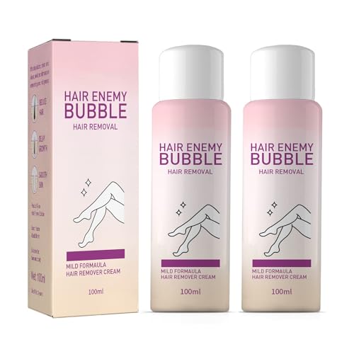 Hair Removal Foam Mousse, Painless Bubble Hair Removal Cream For Women Men, Hair Remover Spray Depilatory Cream, Suitable For Underarms, Legs, Chest, Back, Arms,98ml (2pcs) von Qklovni