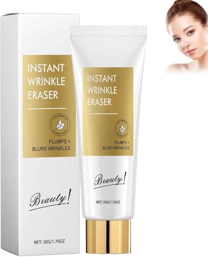 Instant Wrinkle Eraser, Natural Instant Wrinkle Remover Serum Firming Lotion, Skin Tightening Cream for Face, Day and Night Moisturiser Women, Anti-Aging Anti Wrinkle Eye Cream. (14cm, 1pcs) von Qklovni