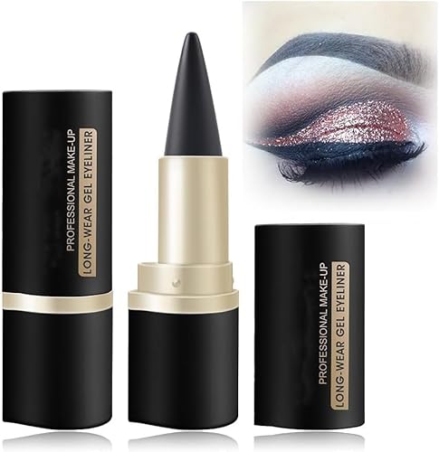 Long Wear Gel Eyeliner, Natural Black Eyeliner Cream Waterproof Smudge Proof Gel Eyeliner,Liquid Eyeliner Pencil Smokey Eyeshadow Palette Stick. (04#) von Qklovni