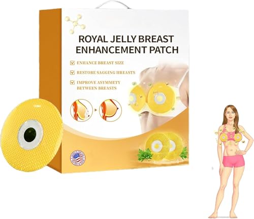 Moondar Royal Jelly Brustvergrößerungspflaster, pflegend, feuchtigkeitsspendend, natürliche Brustpflaster, Bruststraffungs-Patch zur Verbesserung des Durchhängens, Brustverbesserung und Straffung (15 von Qklovni