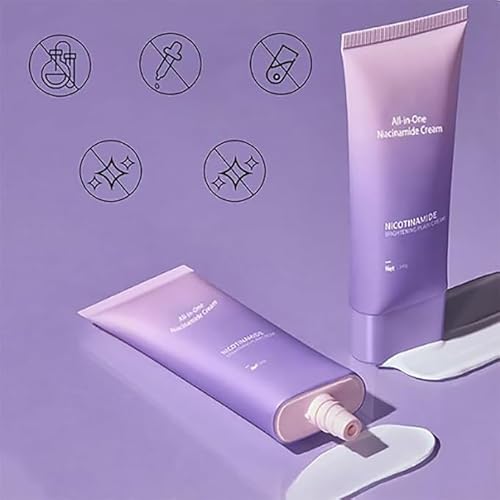 Niacinamide Isolation CreAm for Face, Vitamin C Makeup Tone up Cream, Niacinamide Face Cream, Concealer Smooth All Day Long, for All Skin Types. (2) von Qklovni