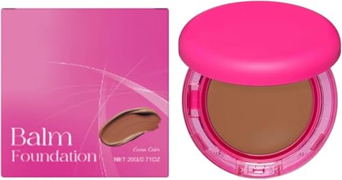 Peptide Bounce Balm Foundation, Age Defying Peptide Bounce Balm, Hydrating Covering Peptides Foundation for Older Women, Medium Buildable Coverage Balms Foundation Makeup. (Cocoa color, 8cm) von Qklovni