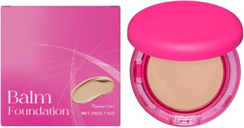 Peptide Bounce Balm Foundation, Age Defying Peptide Bounce Balm, Hydrating Covering Peptides Foundation for Older Women, Medium Buildable Coverage Balms Foundation Makeup. (Natural color, 8cm) von Qklovni