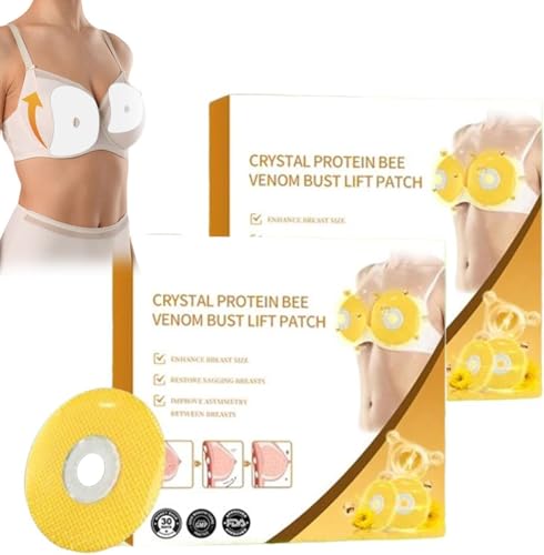 Royal Jelly Brustvergrößerungspflaster, natürliches Brustwachstumspatches, atmungsaktiv, spurlos und anti-ag Brustvergrößerungs-Patch, Brustvergrößerungsmaske (2 Box) von Qklovni