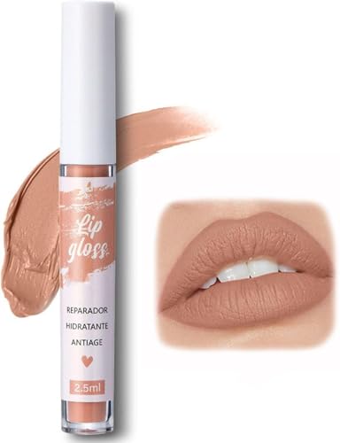 Single Stick Non-Stick Cup Matte Mist Velvety Lip Gloss, 12 Colors Matte Lip Gloss Long Lasting Waterproof Non-Fading Lipstick,Lip Glaze. (04#, 10cm) von Qklovni