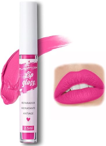 Single Stick Non-Stick Cup Matte Mist Velvety Lip Gloss, 12 Colors Matte Lip Gloss Long Lasting Waterproof Non-Fading Lipstick,Lip Glaze. (08#, 10cm) von Qklovni