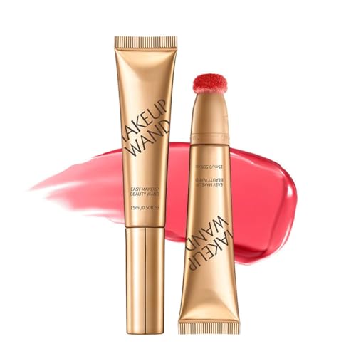 Summaryas Contour Wand & Rouge Zauberstab, 2-in-1 Wasserdichter Flüssigkeitsapplikator und Pinsel für Frauen und Mädchen (Blush #03) von Qklovni