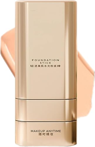 Vivienbeauty Foundation Stick, 2 in 1 Multi-use Foundation Stick Makeup with Brush, Foundation Makeup for All Skin Types, Longwear Natural Finish. (Natural Color) von Qklovni