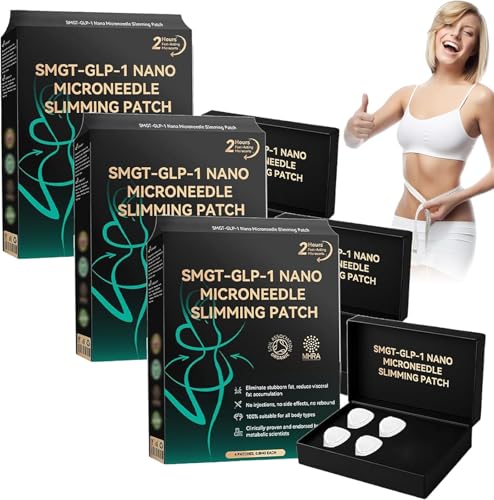 FATONG SMGT-GLP-1 Nano Microneedle Patch, Natural Nano Microneedle Patch, Long-Lasting GLP-1 Microneedlepatch for Women and Men (3 Box) von Qoobom