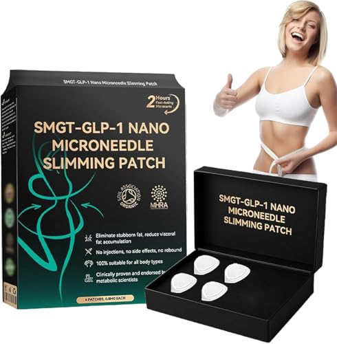 FATONG SMGT-GLP-1 Nano Microneedle Patch, Natural Nano Microneedle Patch, Long Lasting GLP-1 Microneedlepatch für Frauen und Männer (1 Box) von Qoobom