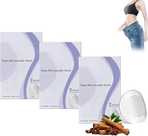 Honxi Niddk-Tirzepatide Nano Patch, Lmipki Niddk-Tirzepatide Nano Mikronadeln Patch, Mikronadeln Patches, Tägliche Massage Pflege Patches für Frauen & Männer, 4 Patches/Pack (3 Packung, 1) von Qoobom