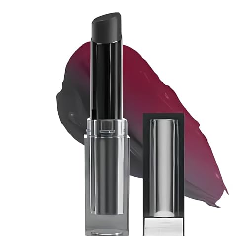 PH Adjusting Lip Balm, Magic Temperature Color Changing Lipstick, Cheek Tint Gloss Lipgloss,Long Lasting Moisturizing PH Changing Lipstick for Women (Obsidian Black) von Qoobom