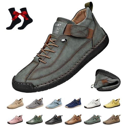 Elira Bequeme, Stützende Sneakers, Novae Fashion Schuhe, Barfuss Schuhe Damen, Effektive Unterstützung des Fußgewölbes Weiche, Lässig, Modisch, Leicht, Weich, Bequem, rutschfeste (37,Armeegrün) von Qosigote
