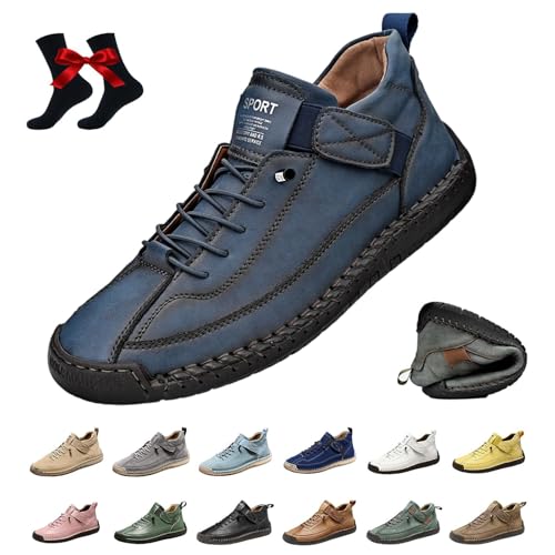 Elira Bequeme, Stützende Sneakers, Novae Fashion Schuhe, Barfuss Schuhe Damen, Effektive Unterstützung des Fußgewölbes Weiche, Lässig, Modisch, Leicht, Weich, Bequem, rutschfeste (46,Blau) von Qosigote