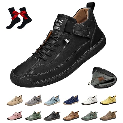 Elira – Sneakers, Elira | Bequeme, Stützende Sneakers, Novae Fashion Schuhe, Wasserdichter Barfuss Schuhe Ergonomischer, Effektive Unterstützung des Fußgewölbes Weiche, Leichtigkeit, Komfort (A,44) von Qosigote
