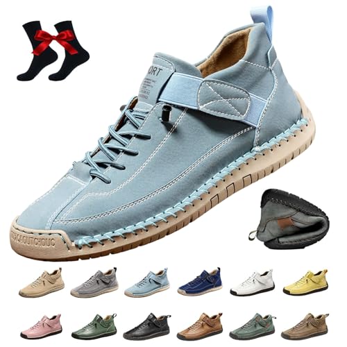 Elira – Sneakers, Elira | Bequeme, Stützende Sneakers, Novae Fashion Schuhe, Wasserdichter Barfuss Schuhe Ergonomischer, Effektive Unterstützung des Fußgewölbes Weiche, Leichtigkeit, Komfort (H,46) von Qosigote