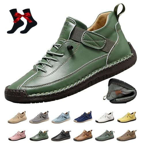 Elira – Sneakers, Elira | Bequeme, Stützende Sneakers, Novae Fashion Schuhe, Wasserdichter Barfuss Schuhe Ergonomischer, Effektive Unterstützung des Fußgewölbes Weiche, Leichtigkeit, Komfort (M,47) von Qosigote