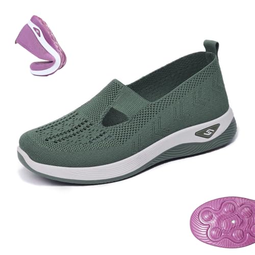 Qosigote Annelie Sommerschuh - Der Leichtigkeit Spürbar Macht, Annelie Schuhe, Podoback Schuhe, Orthopädische Lauflernschuhe Für Damen Leichtigkeit Bequem (Hellviolett,41) von Qosigote