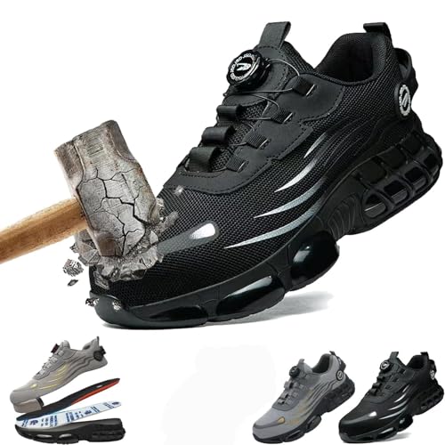 Qosigote Clickrs Schuhe, S3 Pro: Robuste Stärke Trifft Urbanes Design, Werkstein S3 Pro Arbeitsschuhe, Sicherheitsschuhe Herren, Leichte, Atmungsaktive, Stahlkappe, rutschfest Und Stoßdämpfend (A,38) Qosigote Clickrs Schuhe, S3 Pro: Robuste Stärke Trifft Urbanes Design, Werkstein S3 Pro Arbeitsschuhe, Sicherheitsschuhe Herren, Leichte, Atmungsaktive, Stahlkappe, rutschfest Und Stoßdämpfend (A,38) von Qosigote
