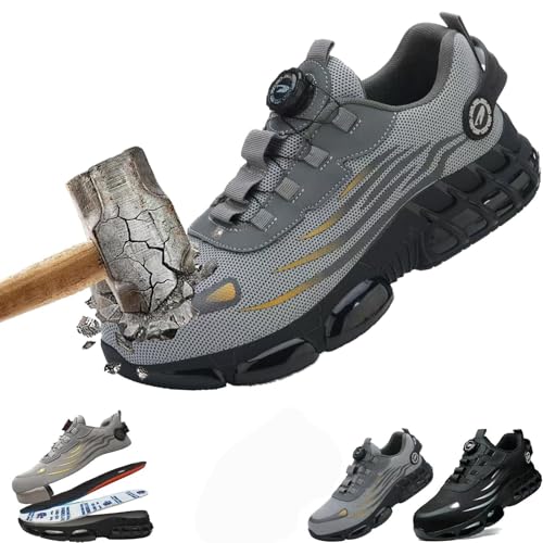 Qosigote Clickrs Schuhe, S3 Pro: Robuste Stärke Trifft Urbanes Design, Werkstein S3 Pro Arbeitsschuhe, Sicherheitsschuhe Herren, Leichte, Atmungsaktive, Stahlkappe, rutschfest Und Stoßdämpfend (B,42) Qosigote Clickrs Schuhe, S3 Pro: Robuste Stärke Trifft Urbanes Design, Werkstein S3 Pro Arbeitsschuhe, Sicherheitsschuhe Herren, Leichte, Atmungsaktive, Stahlkappe, rutschfest Und Stoßdämpfend (B,42) von Qosigote