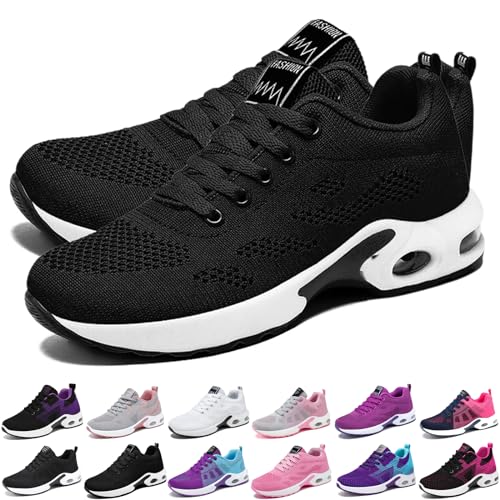 Qosigote Orthoback Schuhe Damen – Ergonomischer Schmerzlinderungs-Schuh für Fuß- und Fersenschmerzen (814 schwarz,40) von Qosigote