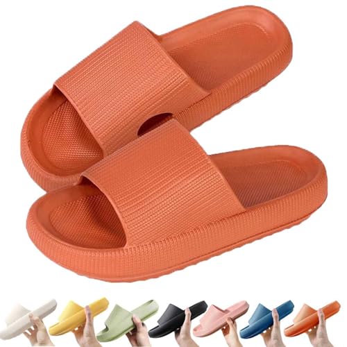 Qosigote Orthoslipper - Das Original Für Maximalen Komfort, Wolkenschuhe, Damen Schlappen Sommer Elegant, Slippers Rutschfeste Flip Flops Badelatschen Schlappen Weich Badeschlappen (F,40/41EU) von Qosigote