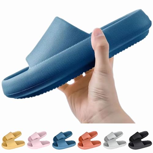 Qosigote Orthoslipper Original Damen Bergxperten Cozy Slides Unisex Wolkenschuhe Pillow Slippers für maximalen komfort (Blau,44) von Qosigote