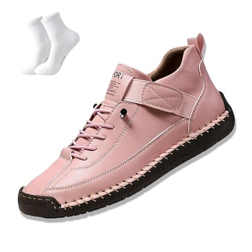 Elira–Sneakers, Elira Bequeme, Stützende Sneakers, Novae Fashion Schuhe, Orthopädische Schuhe Damen Herren Weiche (Rosa,38) von Qosneoun