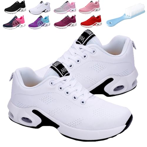 Qosneoun Orthoback Schuhe Damen, Orthoshoes Cloudwalk Pro - Ergonomischer Schmerzlinderungs-Schuh, Orthopädische Schuhe Damen (White, Erwachsene, Damen, 38, Numerisch, EU Schuhgrößensystem, M) von Qosneoun