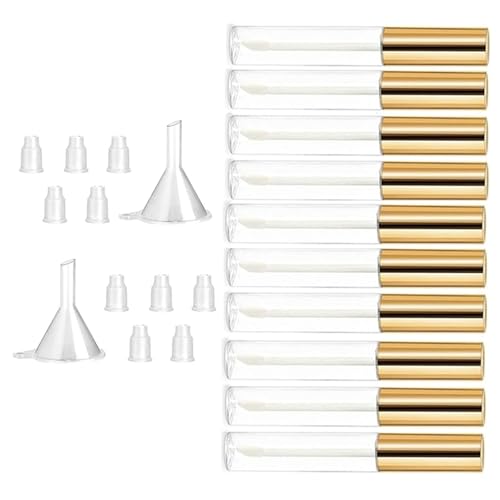 10 Wimperncremesbehälterflasche Mit Gummi Einsätzen Und Trichter Für DIYS Kosmetik Leerer Wimperntusche von Qsvbeeqj